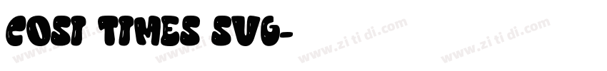 Cosi Times SVG字体转换